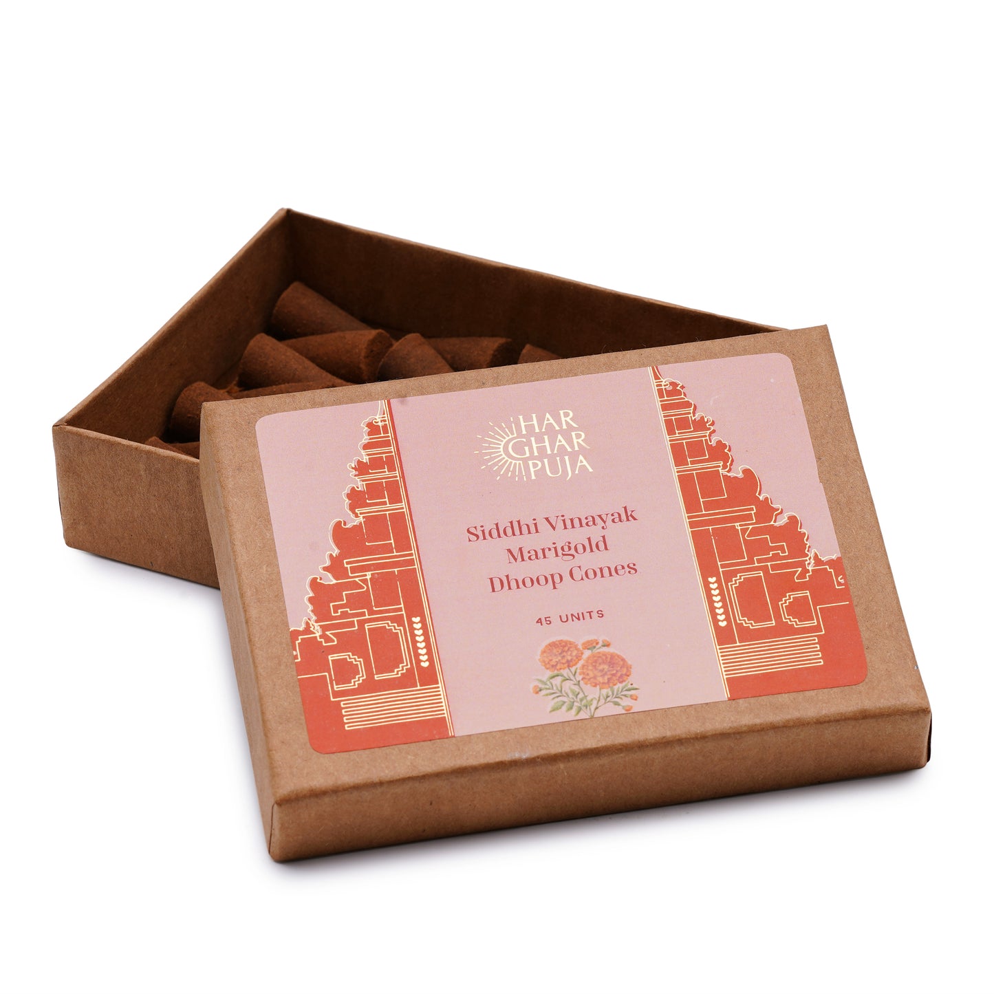 Har Ghar Puja Rose & Marigold Dhoop Cones