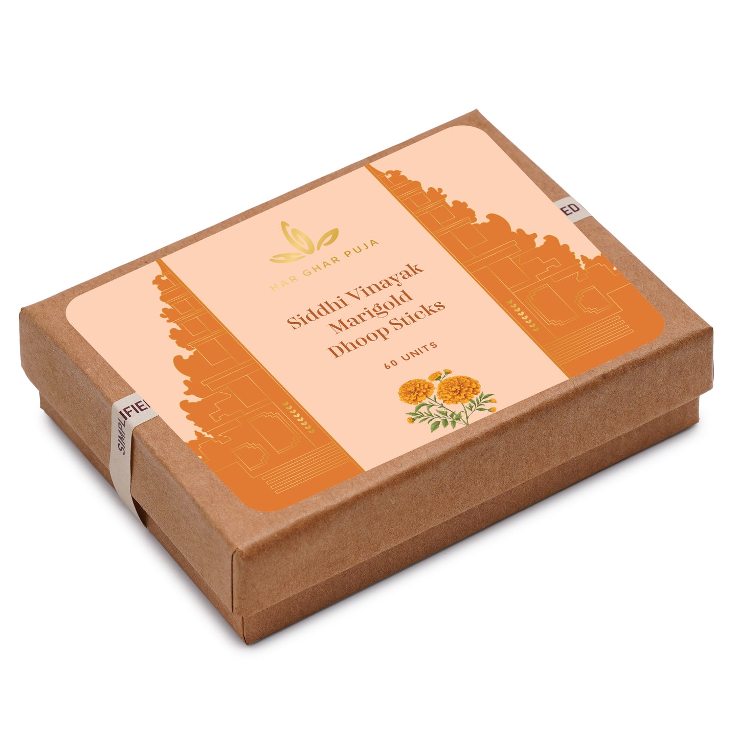 Har Ghar Puja Siddhi Vinayak Marigold Dhoop Sticks