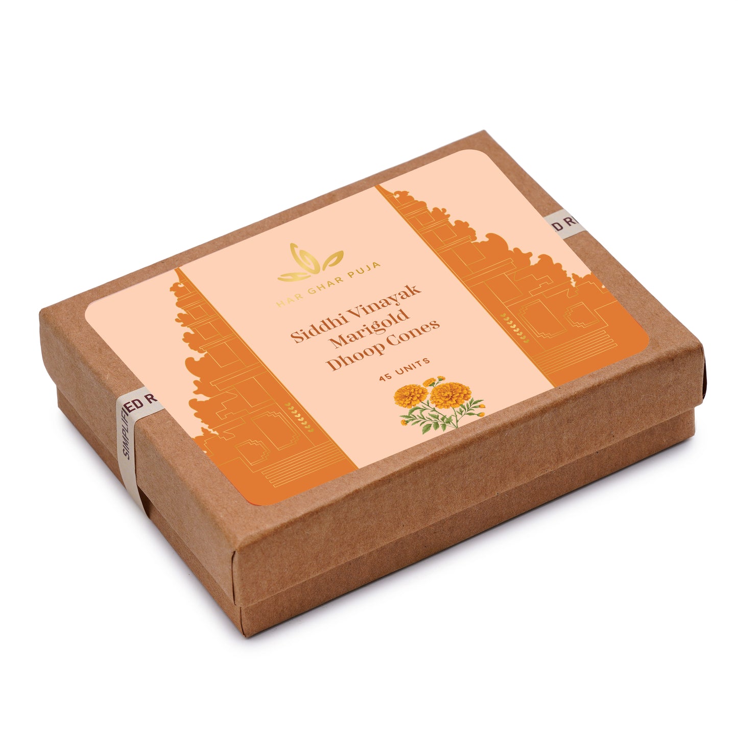 Har Ghar Puja Siddhi Vinayak Marigold Dhoop Cones