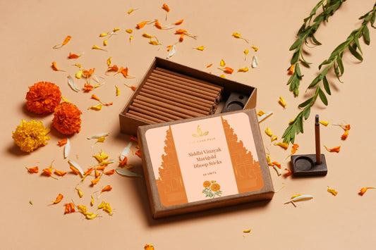 Har Ghar Puja Siddhi Vinayak Marigold Dhoop Sticks