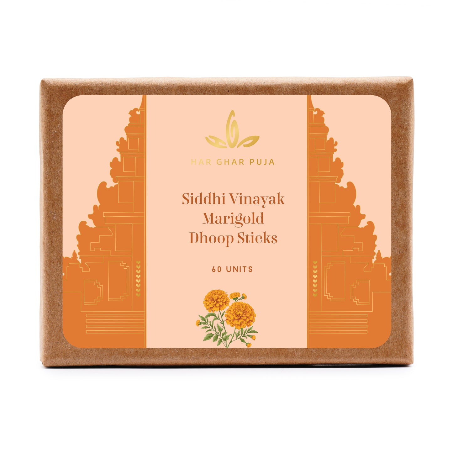 Har Ghar Puja Siddhi Vinayak Marigold Dhoop Sticks