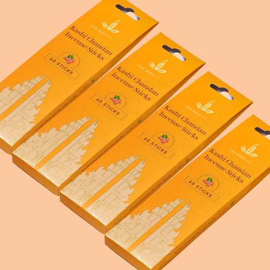 Har Ghar Puja Kashi Chandan Incense Sticks (Set of 4)