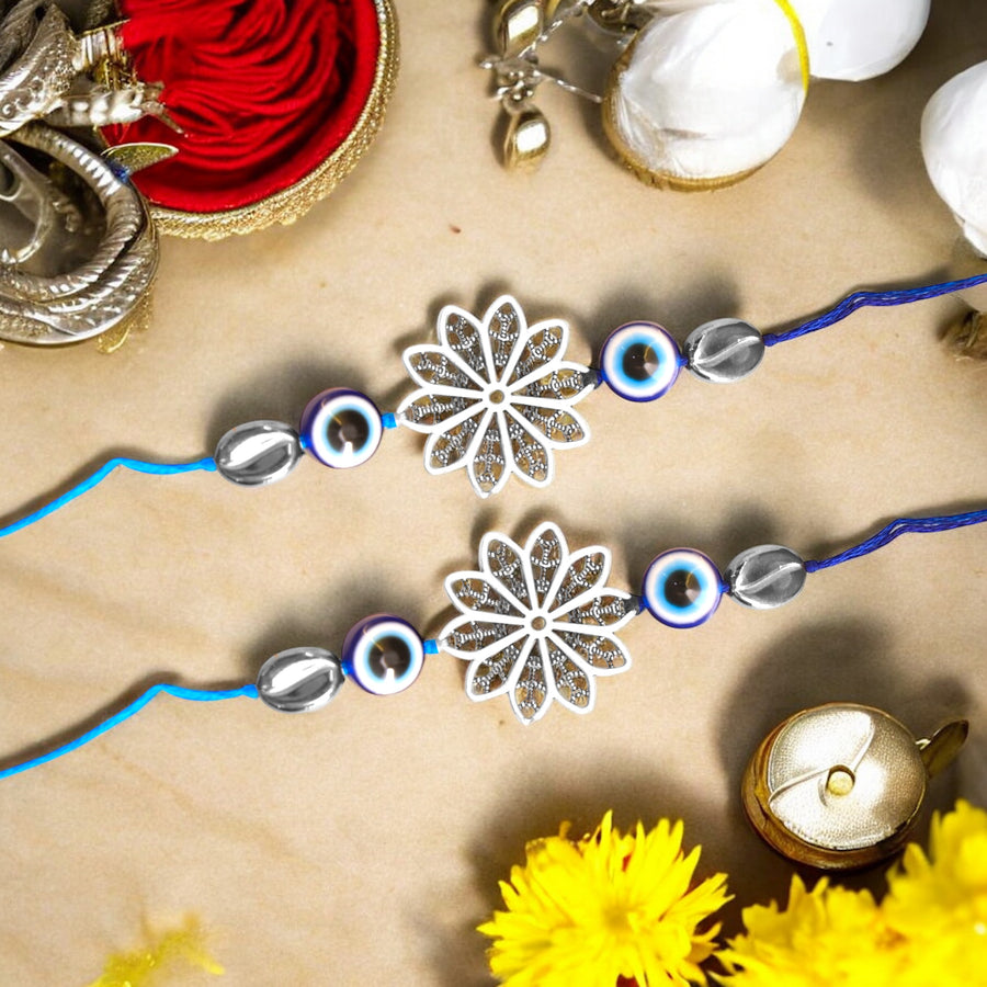 Har Ghar Puja Rakhi Box (Set of 2 Rakhi)