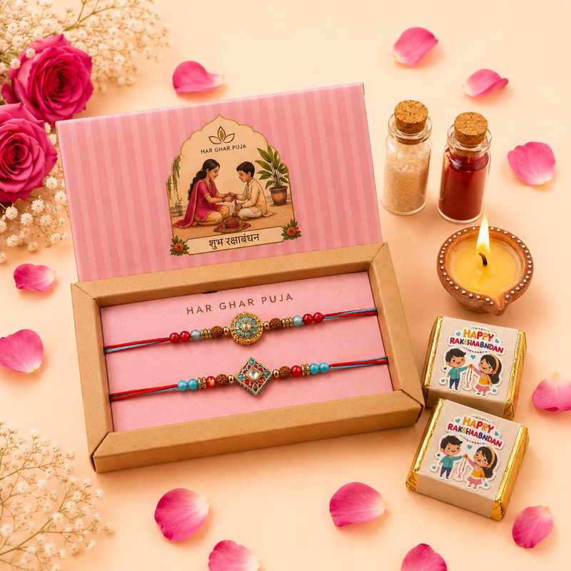 Har Ghar Puja Shubh Rakhi Box