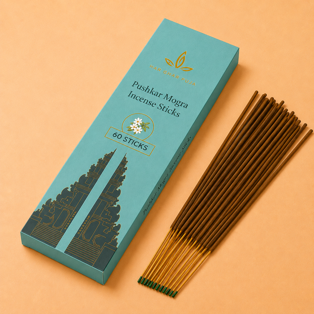 Har Ghar Puja Pushkar Mogra Incense Sticks