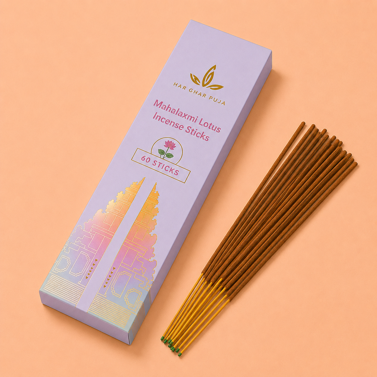 Har Ghar Puja Mahalaxmi Lotus Incense Sticks