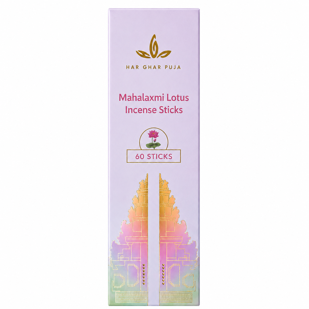 Har Ghar Puja Mahalaxmi Lotus Incense Sticks (Set of 4)