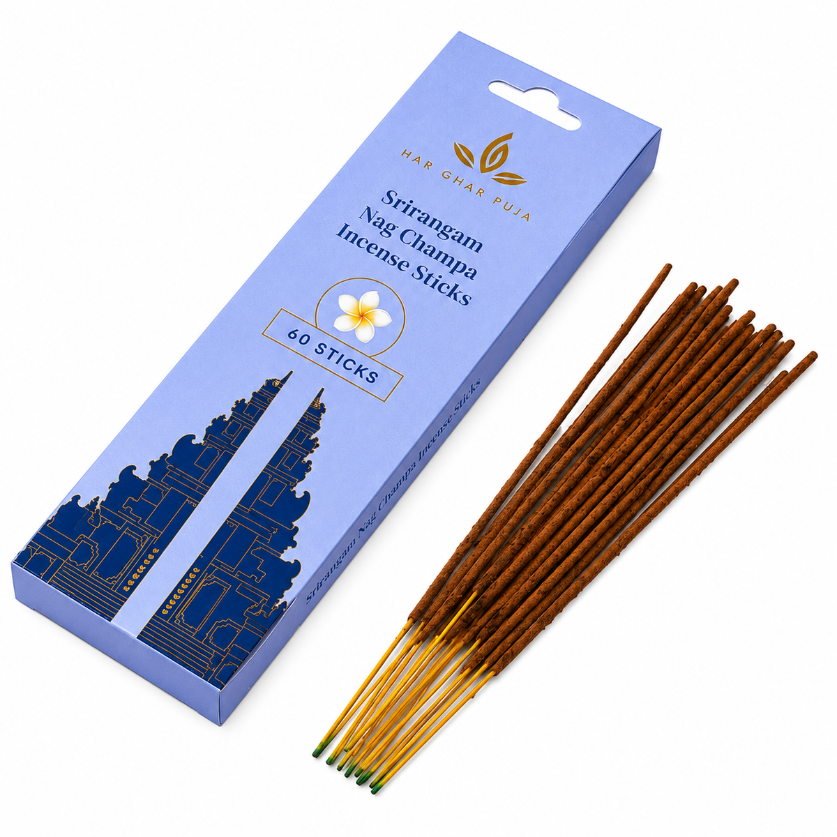 Har Ghar Puja Srirangam Nagchampa Incense Sticks