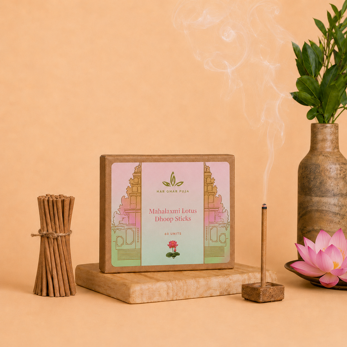 Har Ghar Puja Mahalakshmi Dhoop Sticks (Set of 3)