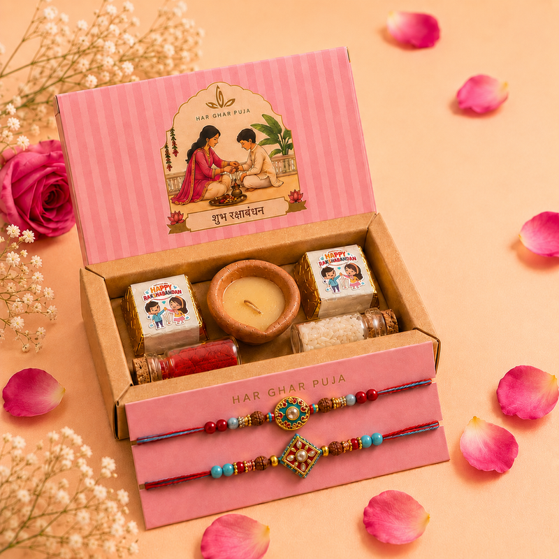 Har Ghar Puja Shubh Rakhi Box