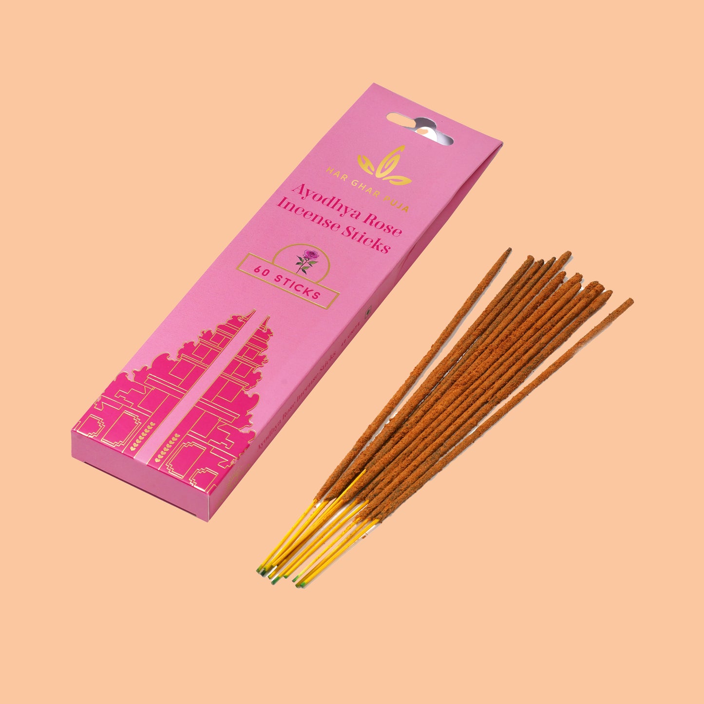 Har Ghar Puja Ayodhya Rose Incense Sticks