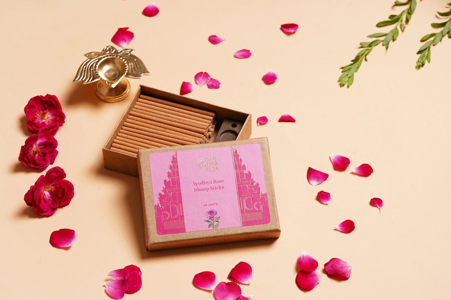 Har Ghar Puja Ayodhya Rose Dhoop Sticks