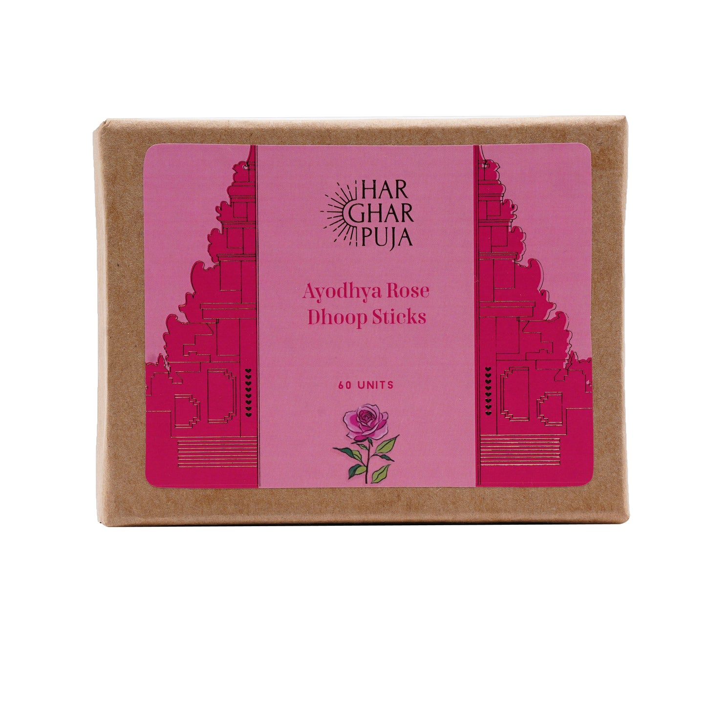 Har Ghar Puja Ayodhya Rose Dhoop Sticks
