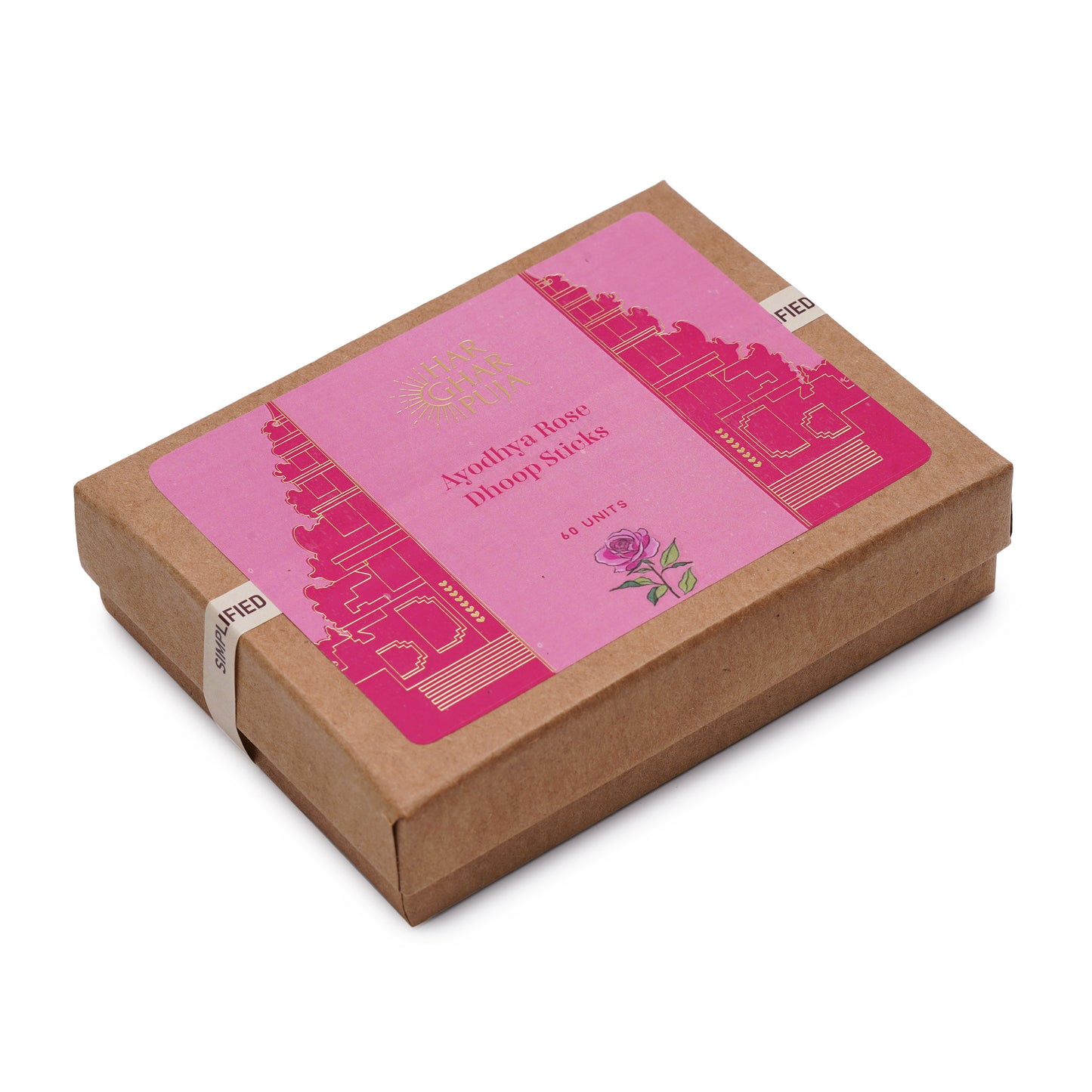 Har Ghar Puja Ayodhya Rose Dhoop Sticks