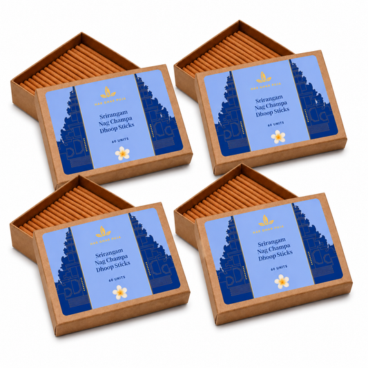 Har Ghar Puja Srirangam Nag Champa Dhoop Sticks (Set of 4)