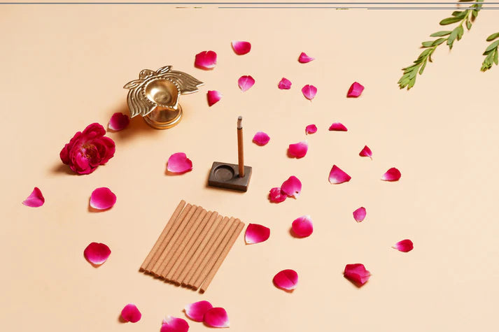 Har Ghar Puja Ayodhya Rose Dhoop Sticks (Set of 3)