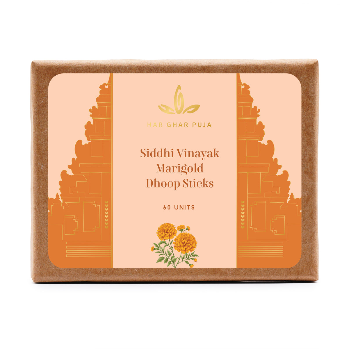 Har Ghar Puja Siddhi Vinayak Marigold Dhoop Sticks