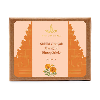 Har Ghar Puja Siddhi Vinayak Marigold Dhoop Sticks
