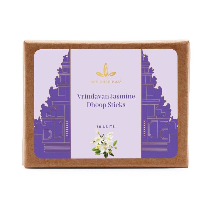 Har Ghar Puja Vrindavan Jasmine Dhoop Sticks (Set of 3)