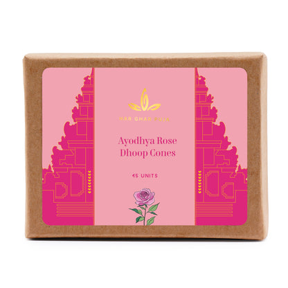 Har Ghar Puja Ayodhya Rose Dhoop Cones