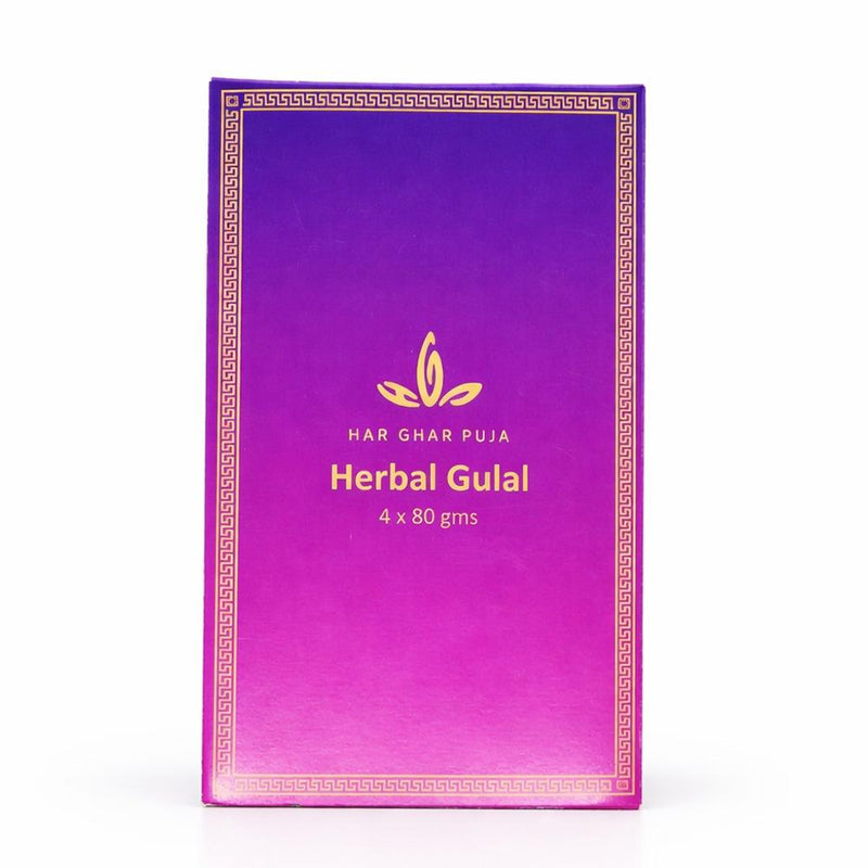 Herbal Gulal Set (4 Colours) by Har Ghar Puja