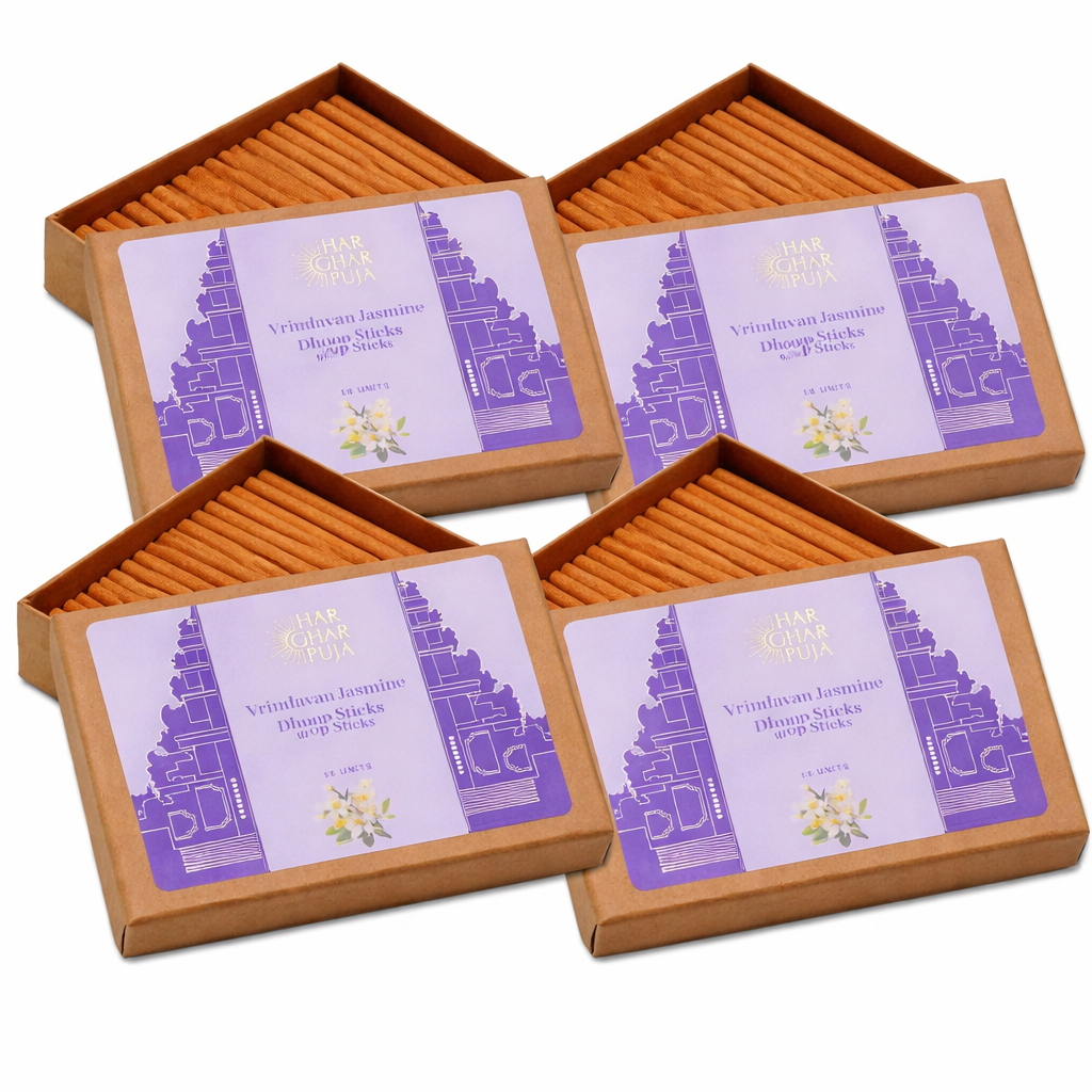 Har Ghar Puja Vrindavan Jasmine Dhoop Sticks (Set of 4)