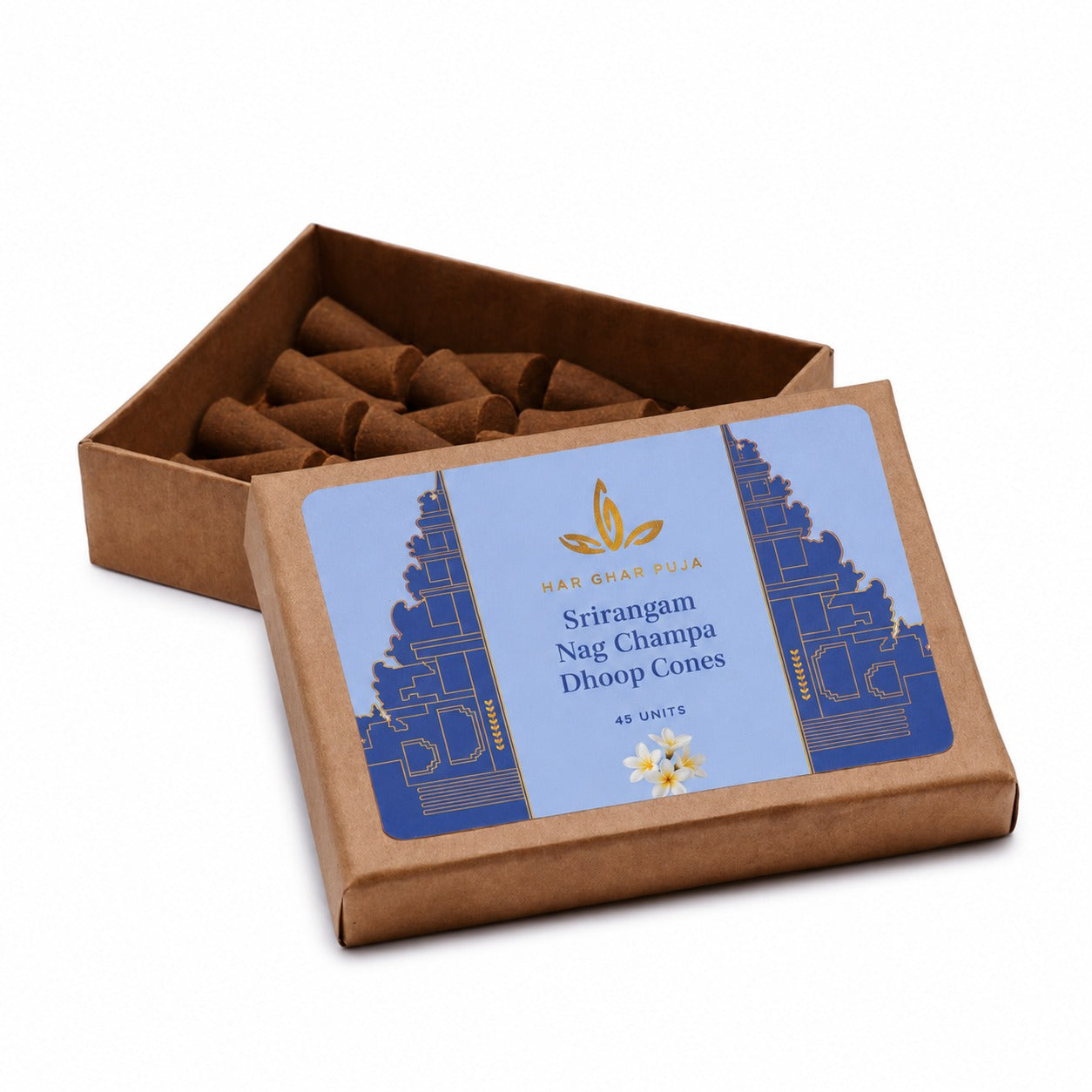 Har Ghar Puja Srirangam Nag Champa Dhoop Cones