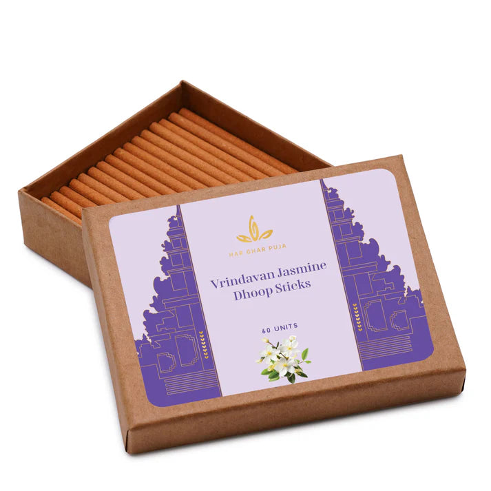 Har Ghar Puja Vrindavan Jasmine Dhoop Sticks (Set of 3)