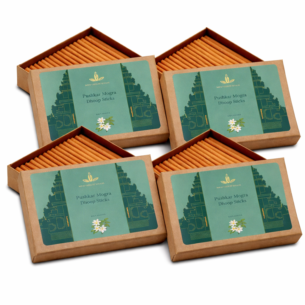 Har Ghar Puja Pushkar Mogra Dhoop Sticks (Set of 4)