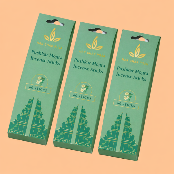 Har Ghar Puja Pushkar Mogra Incense Sticks (Set of 3)