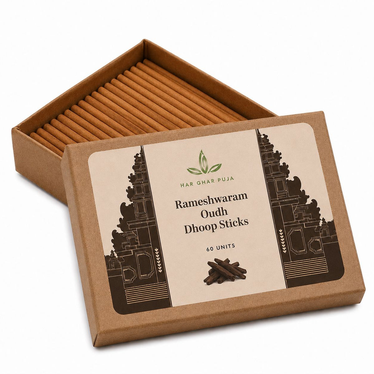 Har Ghar Puja Rameshwaram Oud Dhoop Sticks