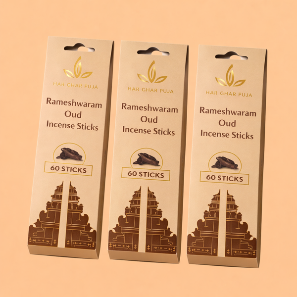 Har Ghar Puja Rameshwaram Oudh Incense Sticks (Set of 3)