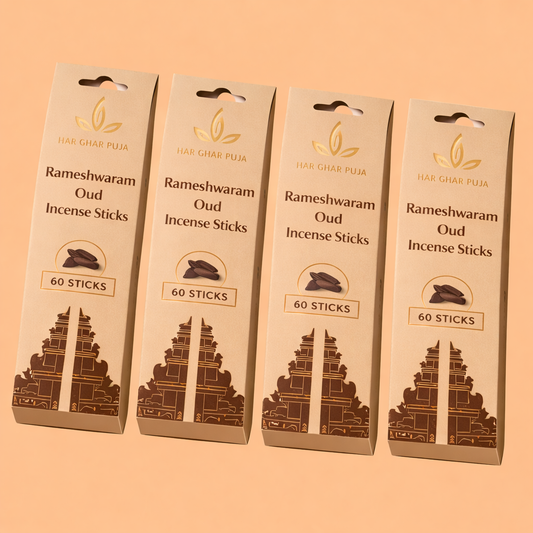 Har Ghar Puja Rameshwaram Oudh Incense Sticks (Set of 4)