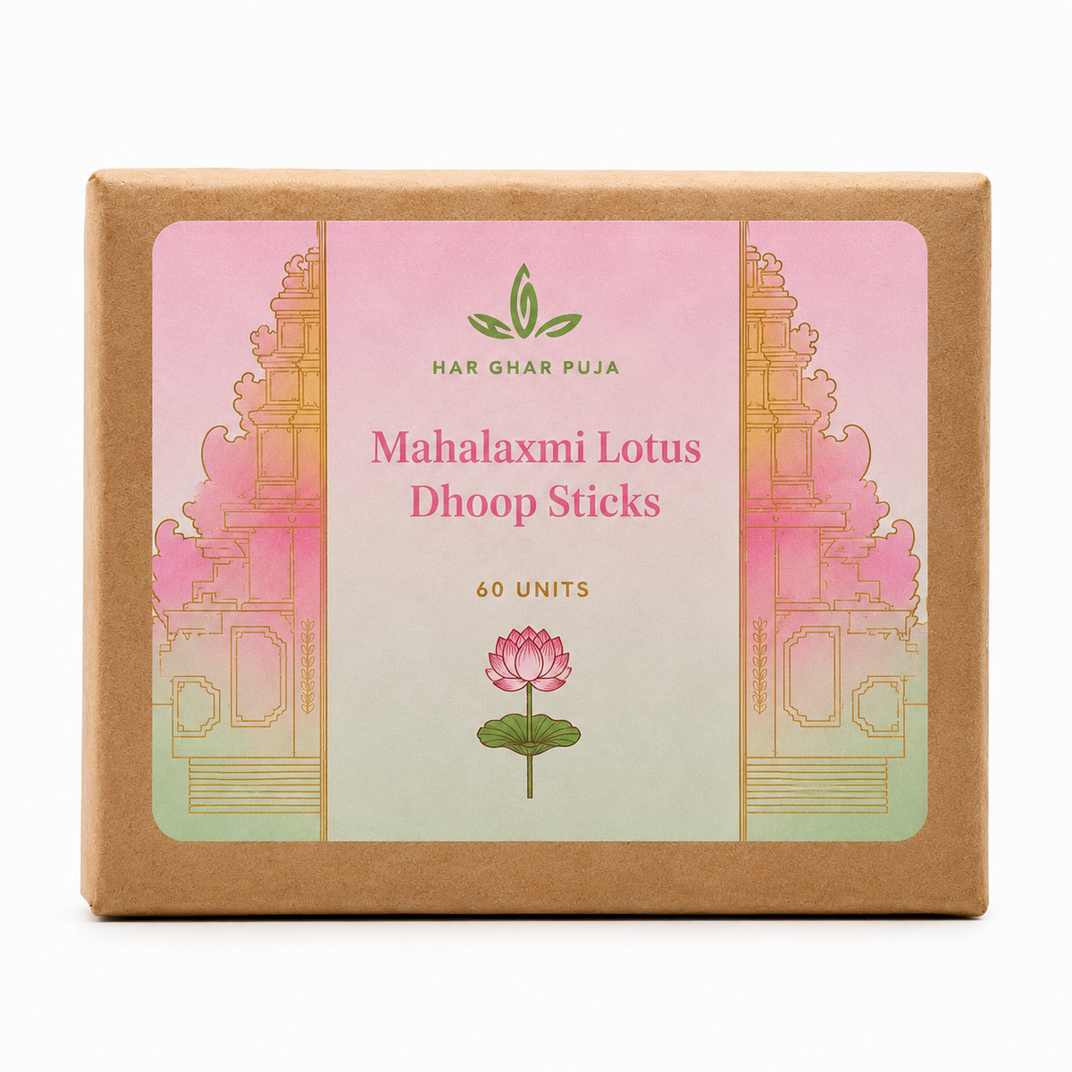 Har Ghar Puja Mahalaxmi Lotus Dhoop Sticks