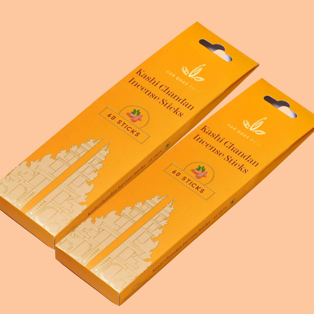 Har Ghar Puja Kashi Chandan Incense Sticks (Set of 2)